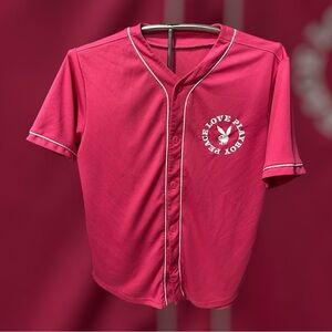 PLAYBOY Pink Casual Button Down Shirt